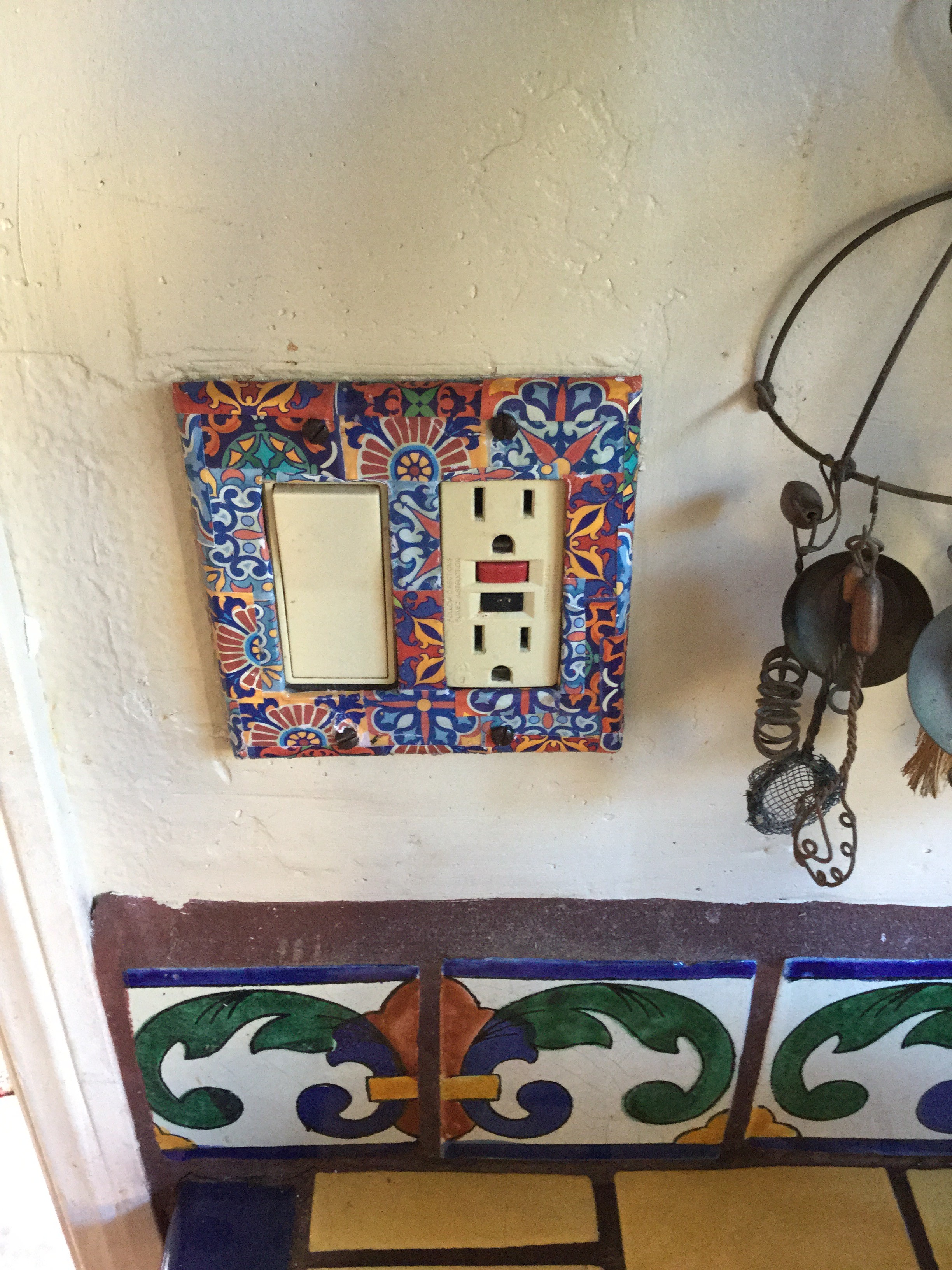 Decoupage Mexican Style Light Switch Plates Coast Hwy Traders Lightswitch Blog